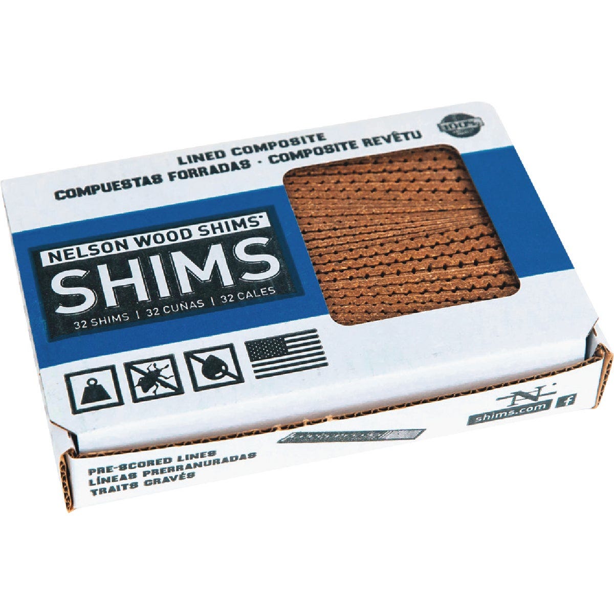 Nelson Wood Shims 8 In. L Wood Fiber Composite Shims (32-Count) - photo 2 Nelson Wood Shims 8 In. L Wood Fiber Composite Shims (32-Count) - photo 2