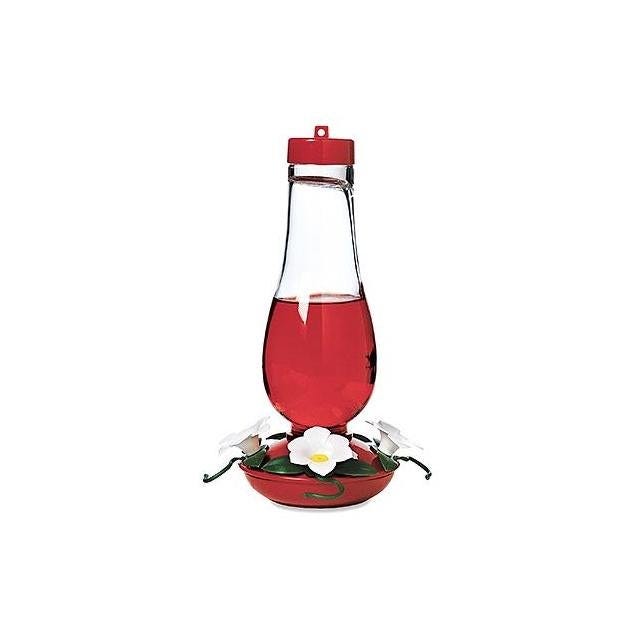 Audubon 24 Oz. Hurricane Glass Hummingbird Feeder