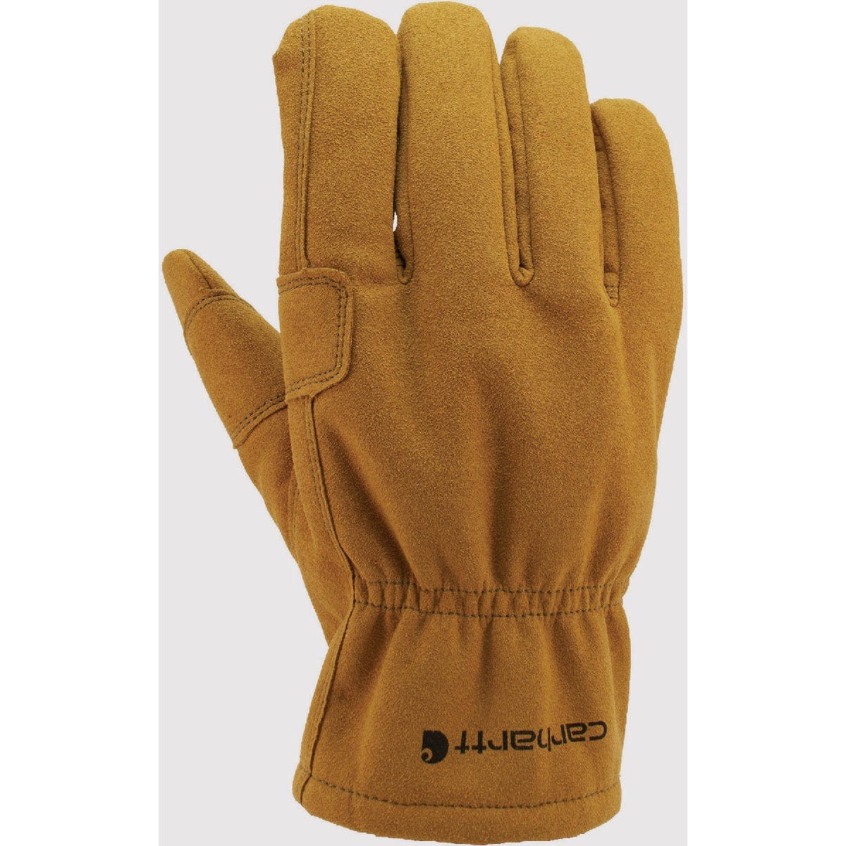 Carhartt Men's 2X Brown Synthetic Suede Open Cuff Fencer Work Glove