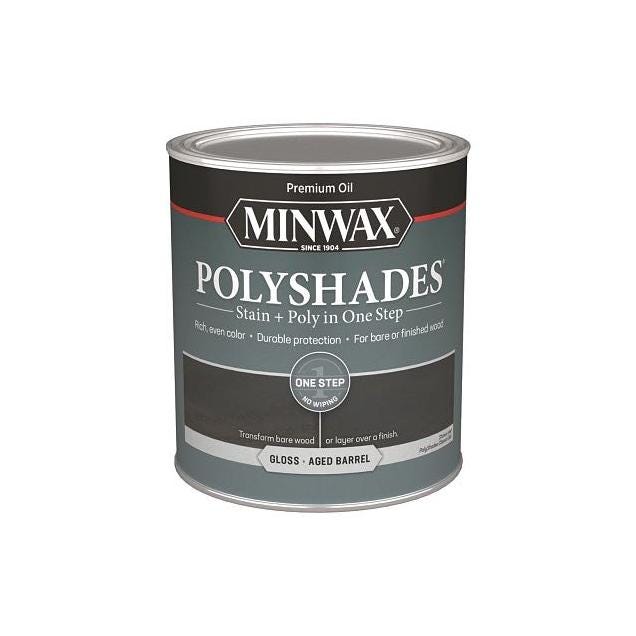 Minwax 1 Qt. Gloss-Aged Barrel Polyshades Stain & Poly Finish