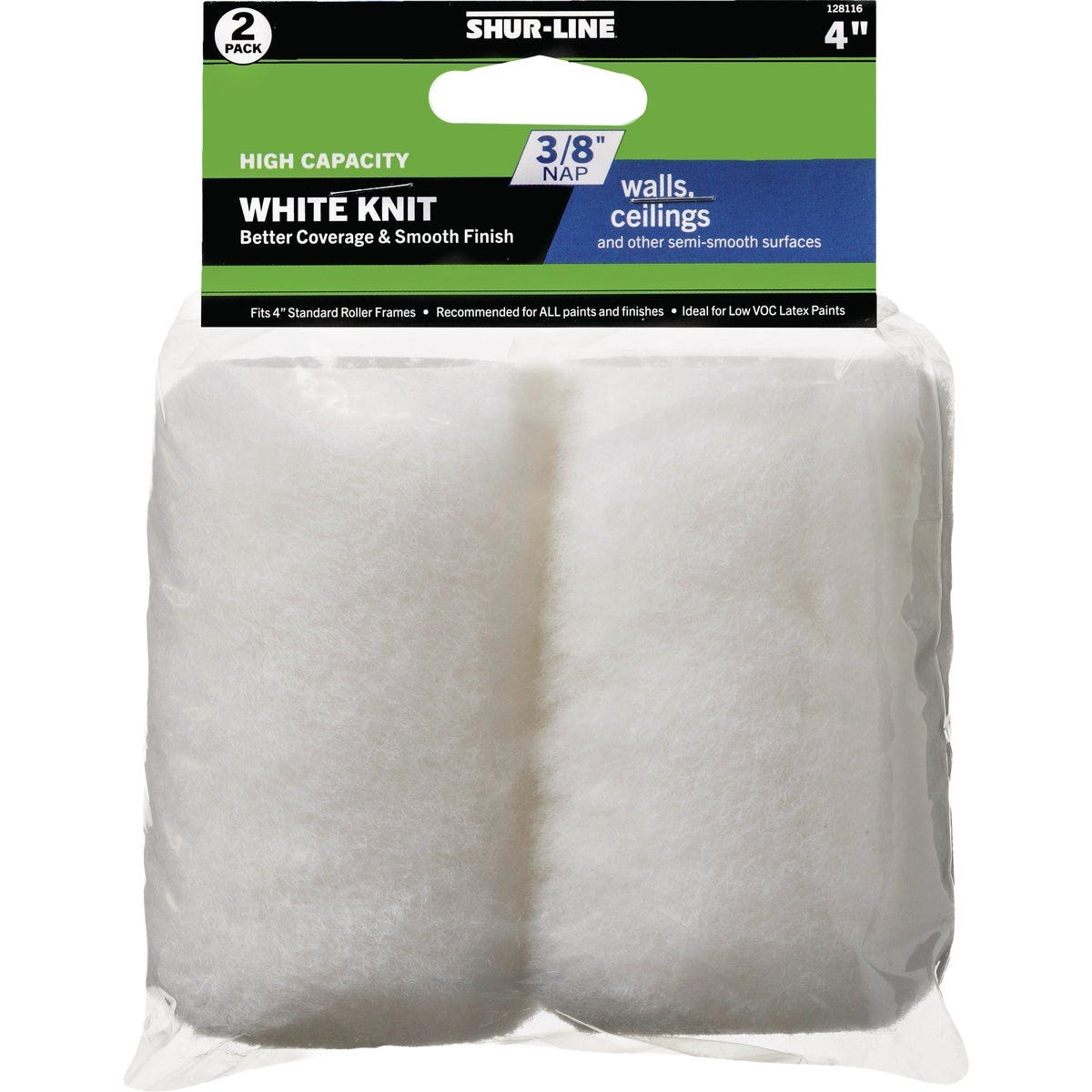 Shur-Line 4 In. x 3/8 In. Knit Fabric Roller Cover (2-Pack) Shur-Line 4 In. x 3/8 In. Knit Fabric Roller Cover (2-Pack)