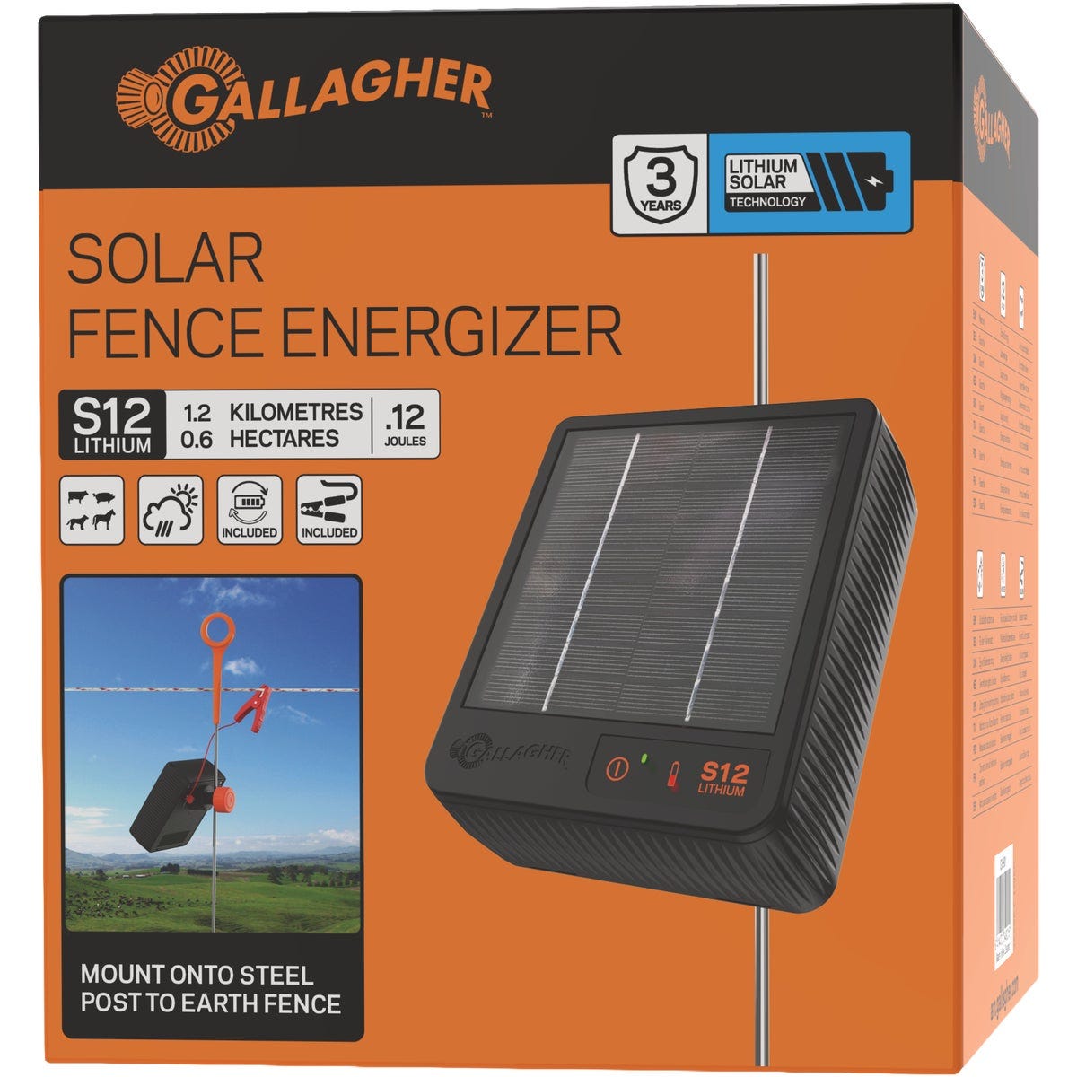 Gallagher S12 Solar Energizer Gallagher S12 Solar Energizer
