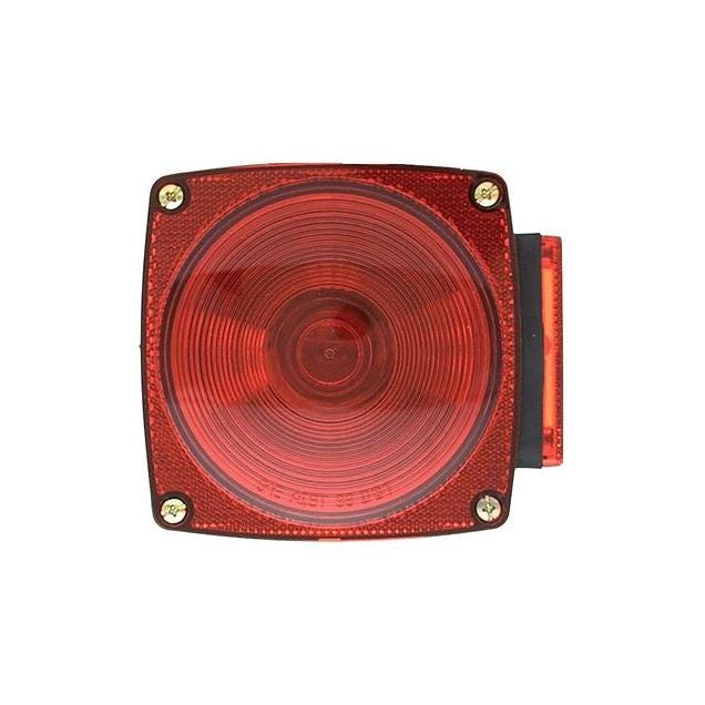Uriah 4.5 In. Left-Side Square Red Stop/Turn/Tail Light for License Light Uriah 4.5 In. Left-Side Square Red Stop/Turn/Tail Light for License Light