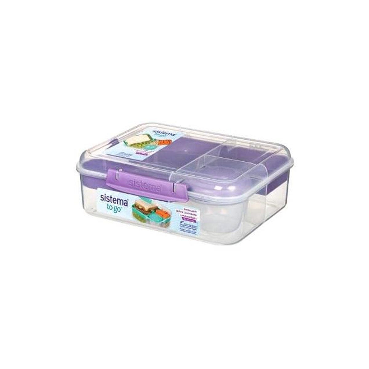 Sistema Bento Box To Go Lunch Box with Fruit Pot, 55.7 Oz. Sistema Bento Box To Go Lunch Box with Fruit Pot, 55.7 Oz.