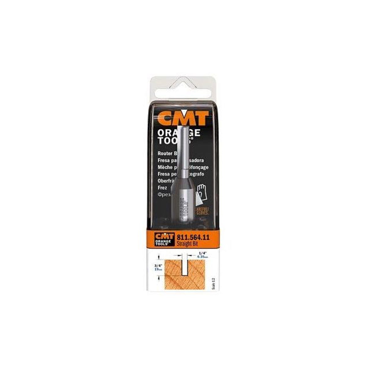 CMT Orange Tools 1/4 In. 1/2 In. Shank Straight Router Bit - photo 2