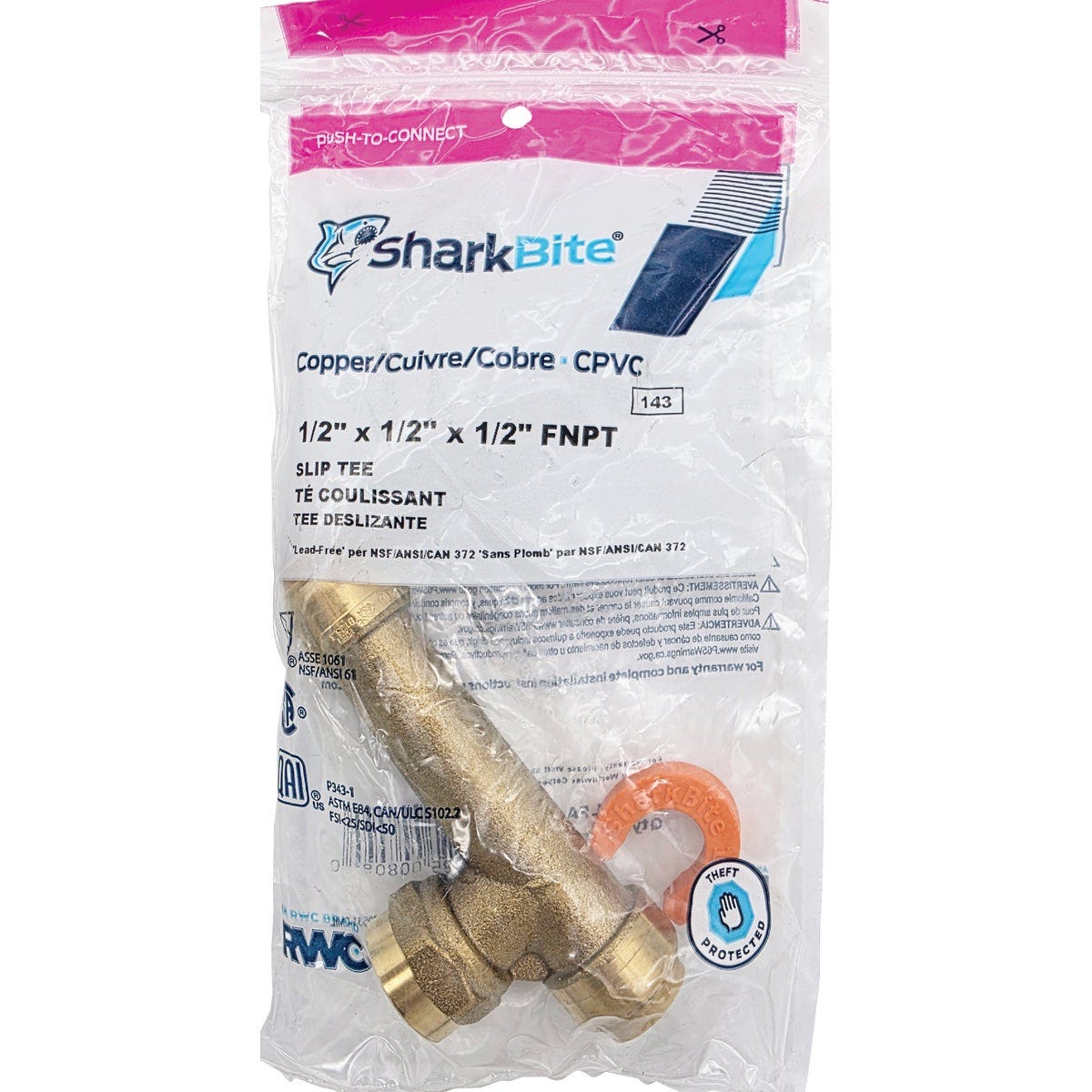 SharkBite 1/2 in. Push-to-Connect x 1/2 In. Push-to-Connect x 1/2 In. FNPT Expansion Tank Slip Tee - photo 2 SharkBite 1/2 in. Push-to-Connect x 1/2 In. Push-to-Connect x 1/2 In. FNPT Expansion Tank Slip Tee - photo 2