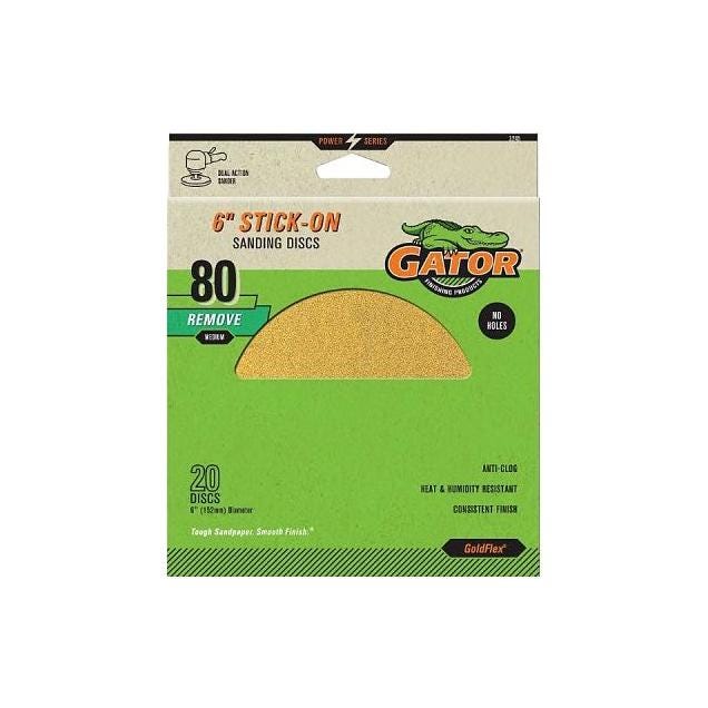 Gator GoldFlex 6 In. 80-Grit Stick-On Sanding Disc (20-Pack) Gator GoldFlex 6 In. 80-Grit Stick-On Sanding Disc (20-Pack)