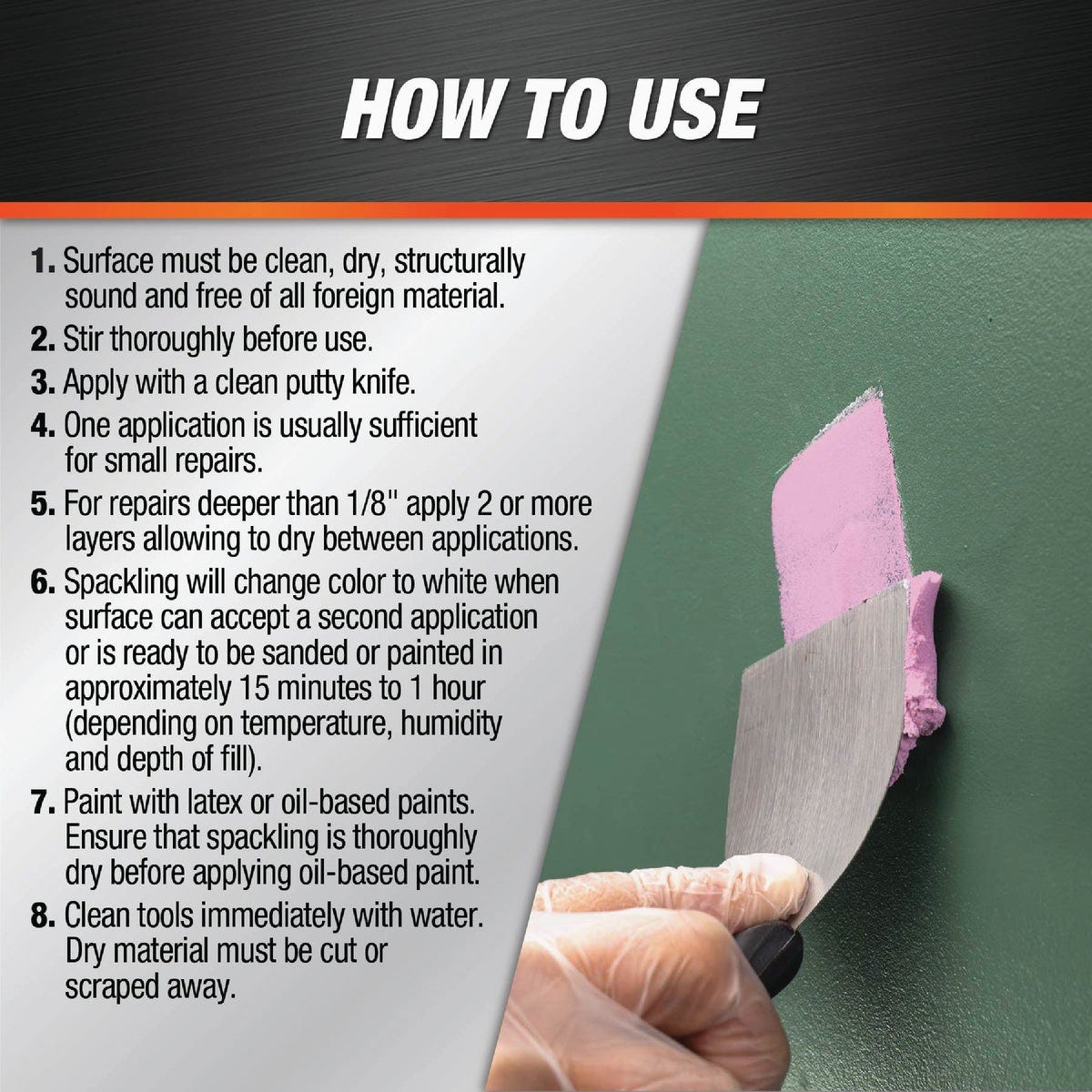 DAP Fast Dry 16 Oz. High Strength Spackling with DryDex Technology - photo 4