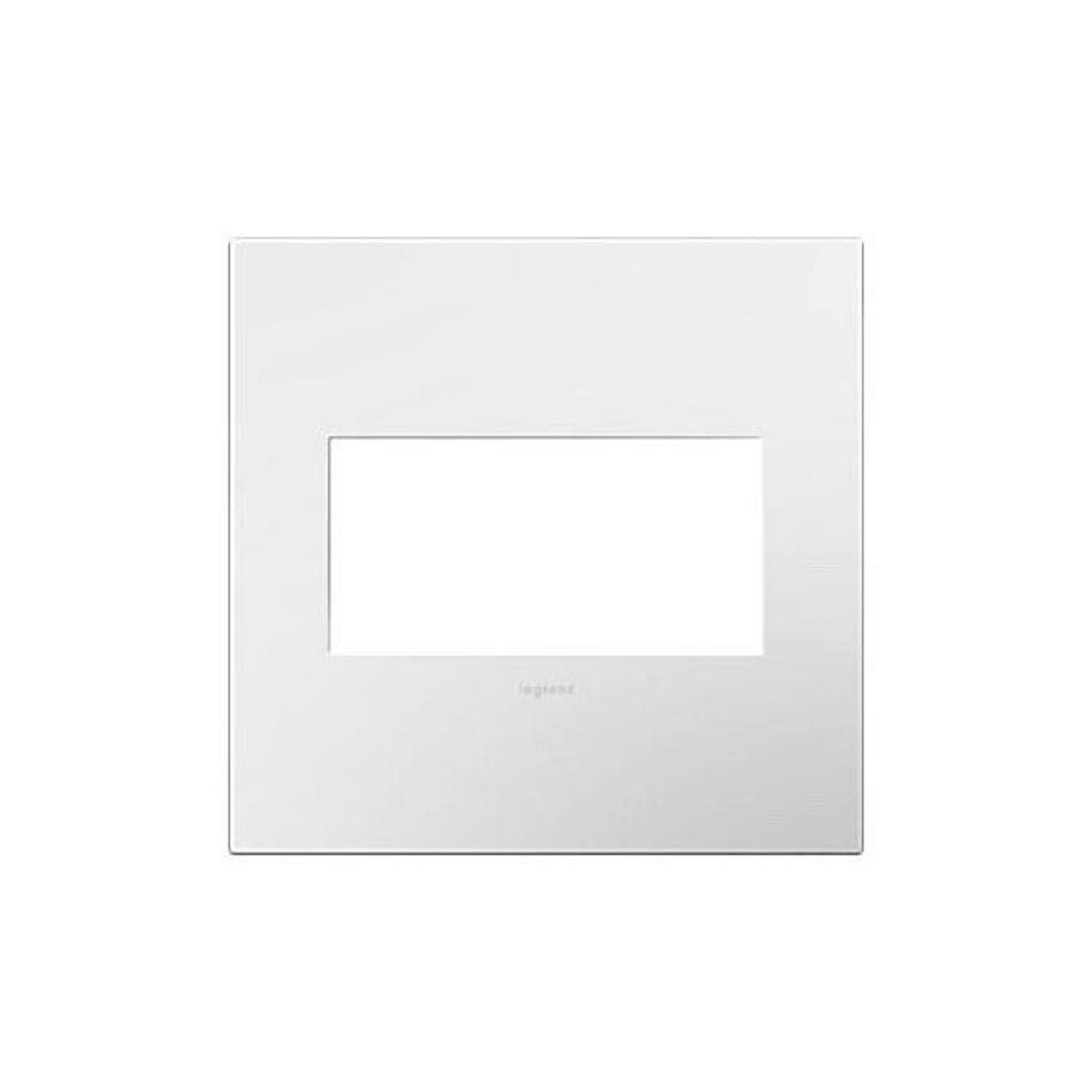 Legrand Pass & Seymour Gloss White 2-Gang Screwless Wall Plate