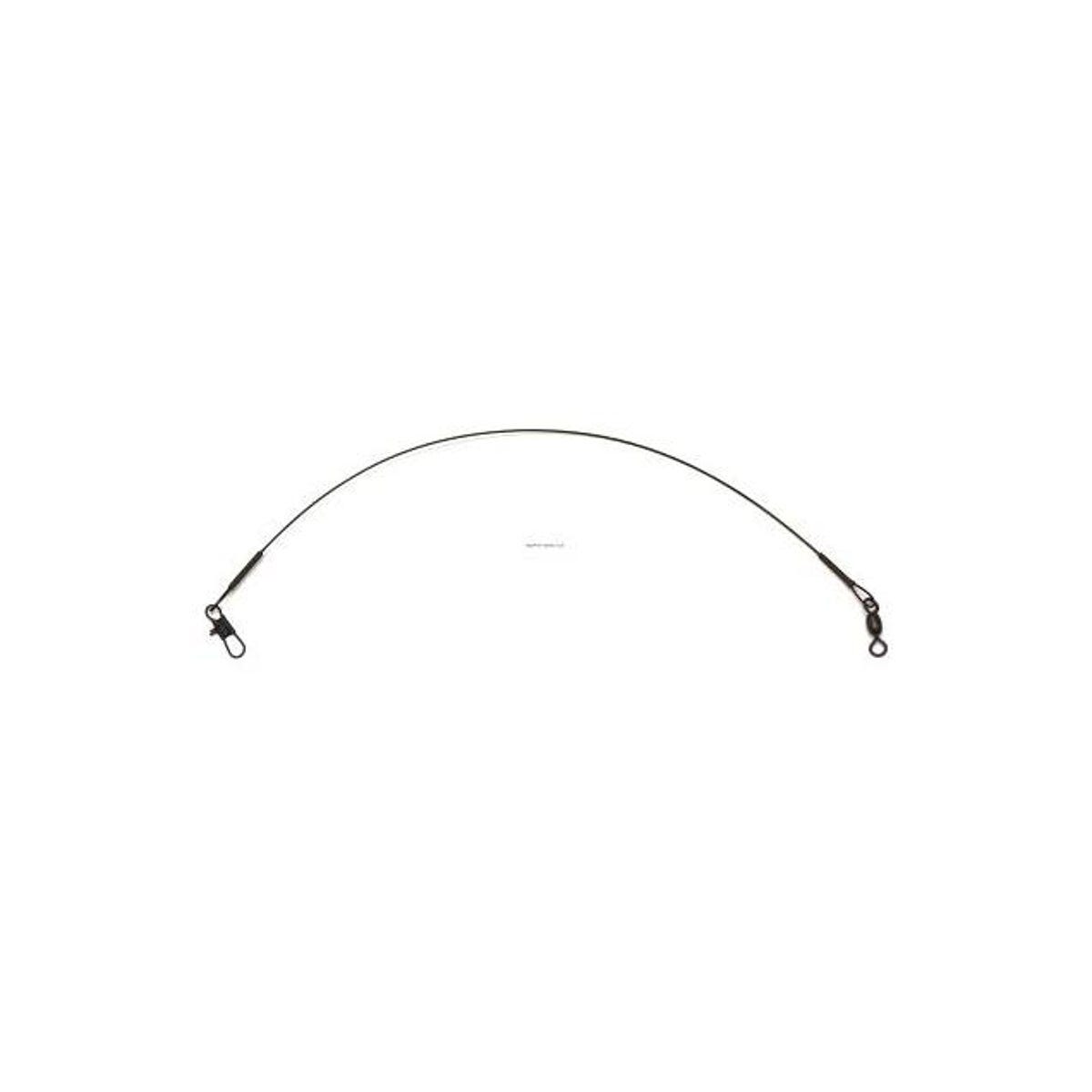 Eagle Claw 9 In. 30 Lb. Black Steel Fishing Leader
