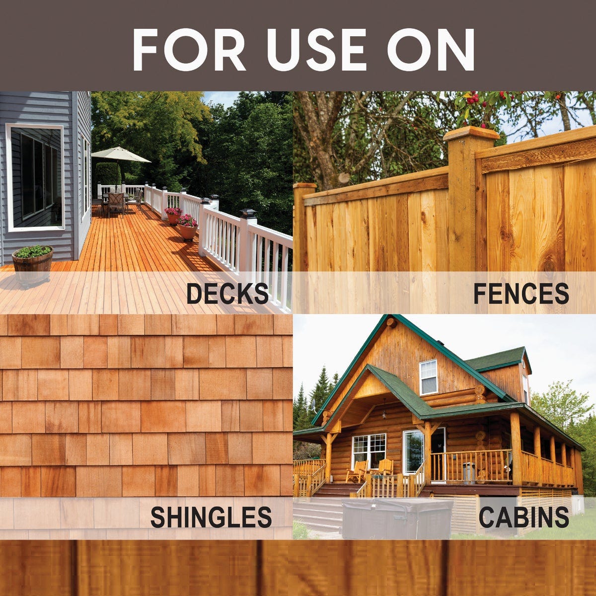 Ready Seal 545 Exterior Wood Stain and Sealer, Burnt Hickory, 5 Gal. - photo 3