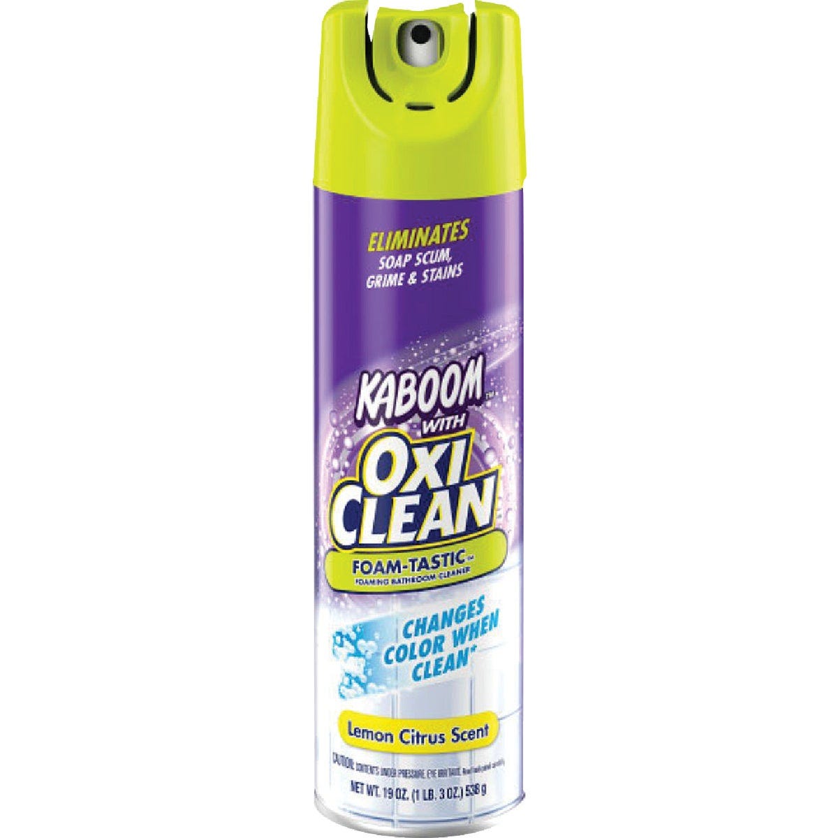 OxiClean 19 Oz. Foam-Tastic Foaming Bathroom Cleaner Spray, Citrus Scent