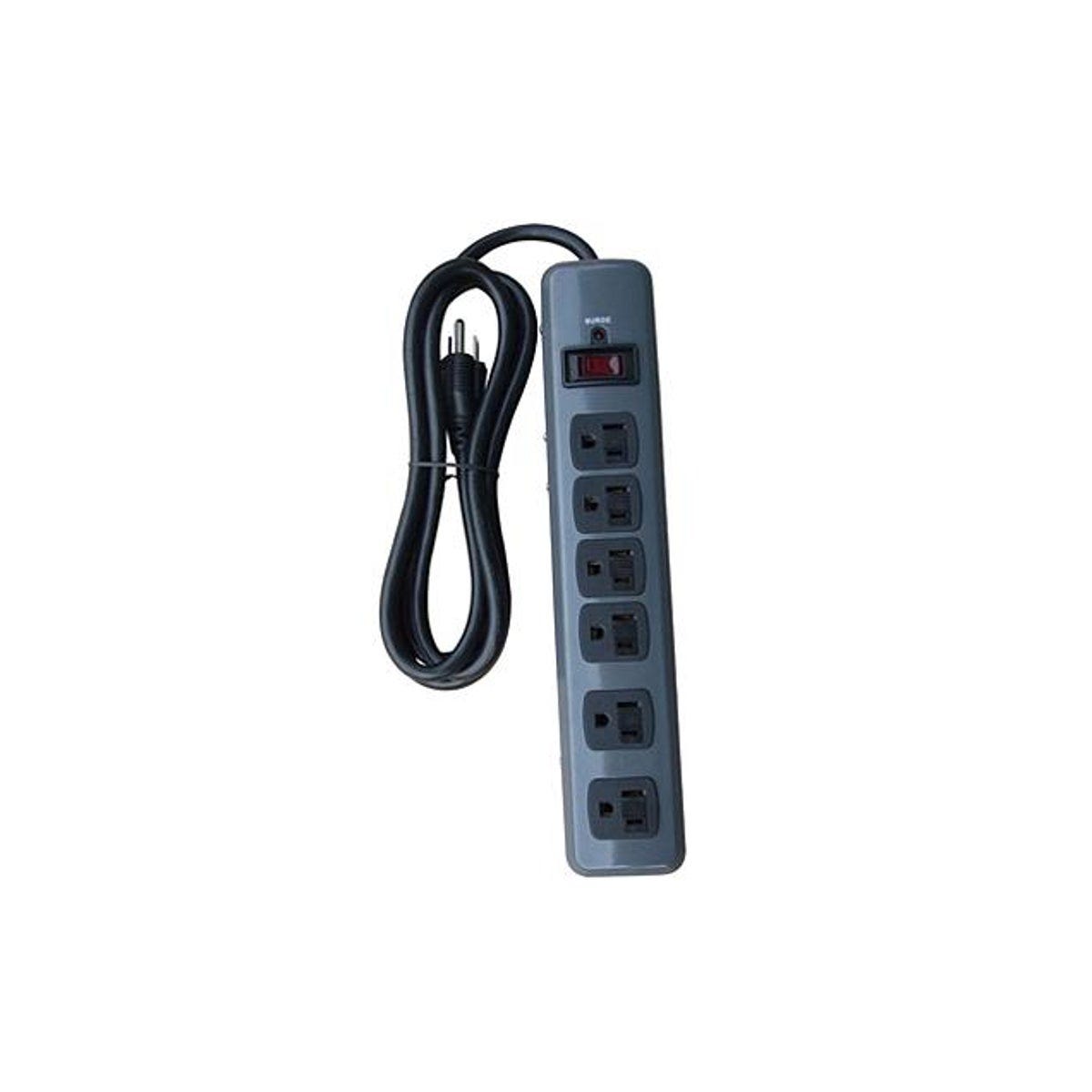 Master Electrician 1200 Joules 6-Outlet Metal Surge Strip