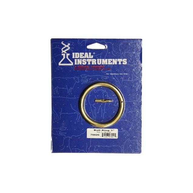 Neogen 3 In. Brass Self-Piercing Bull Ring