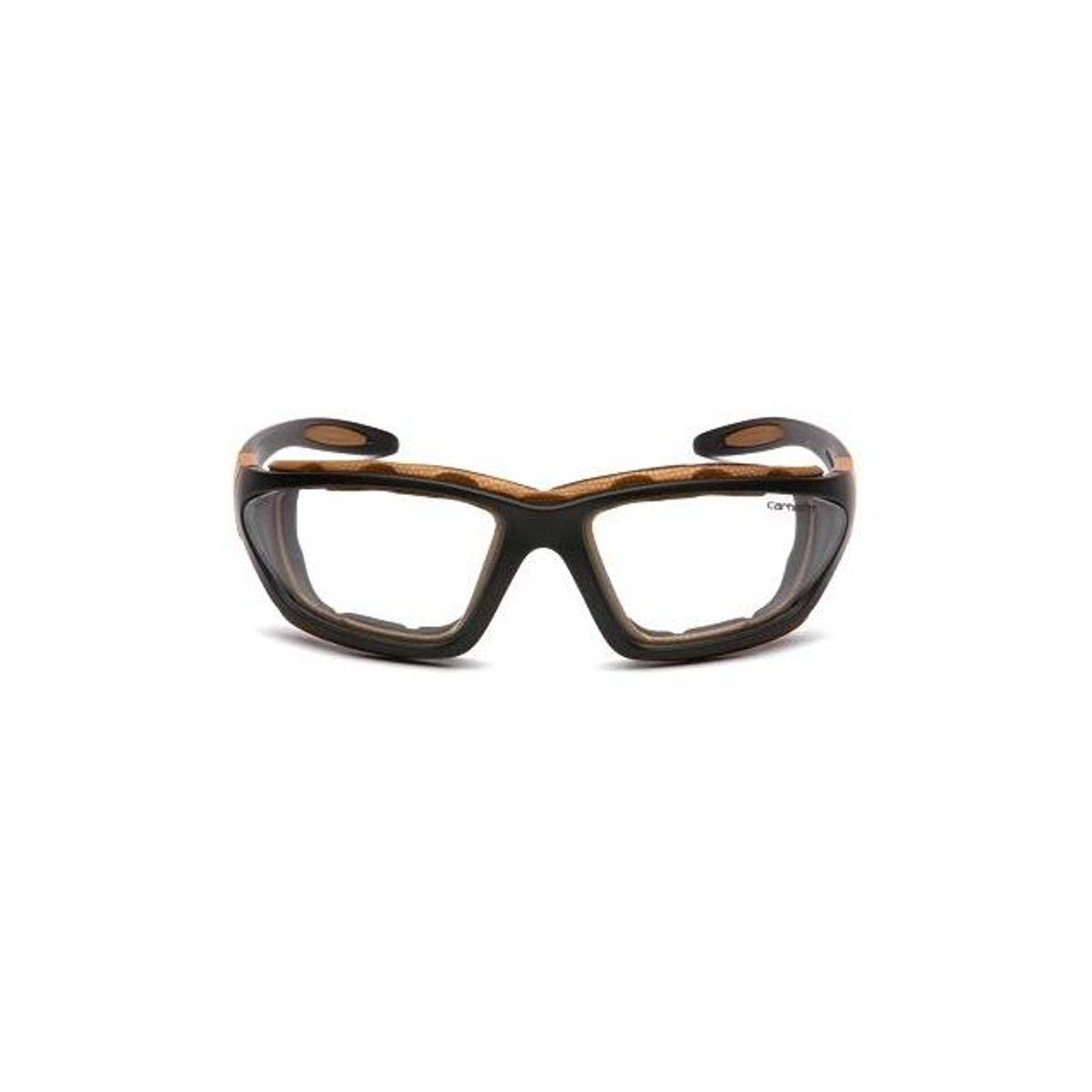 Carhartt Black/Tan Frame Carthage Safety Glasses with Clear Lenses - photo 2