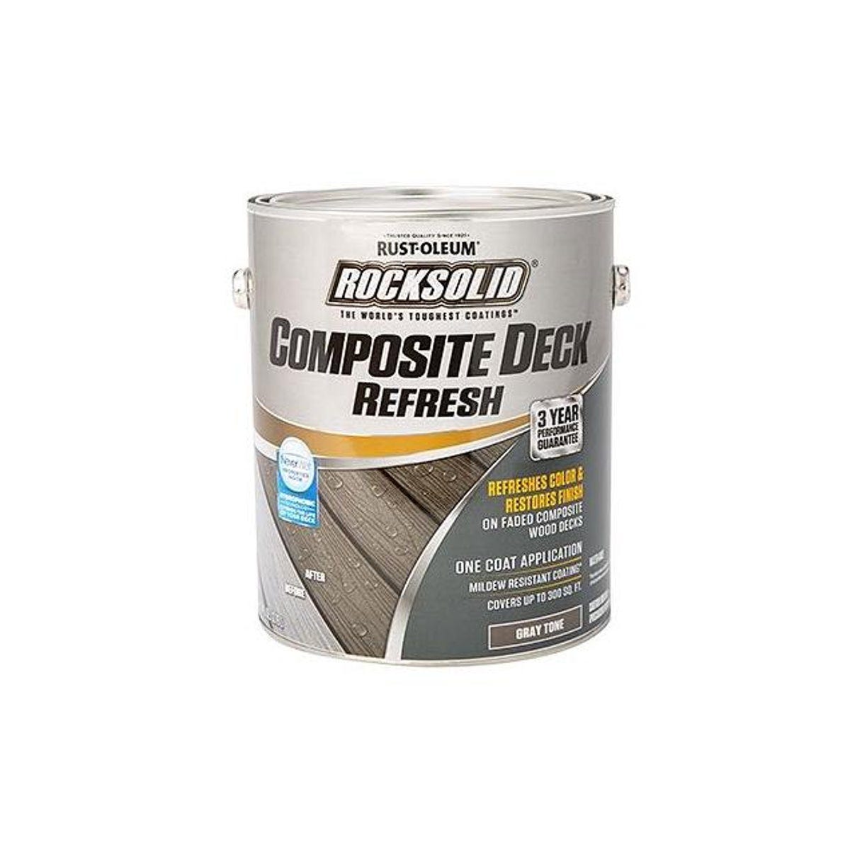 Rust-Oleum RockSolid Composite Deck Refresh, Gray, 1-Gal.