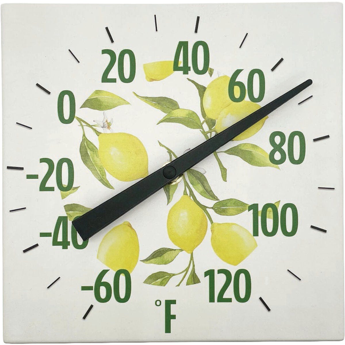 Taylor 8 In. Ceramic Lemons Tabletop Thermometer - photo 2