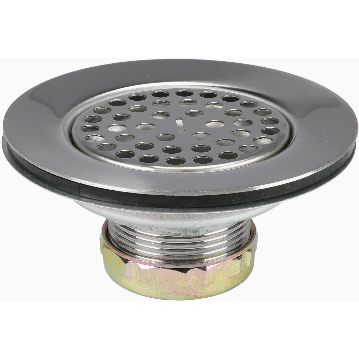 Danco 4-1/2 In. Chrome Mobile Home Flat Top Shower Drain Strainer