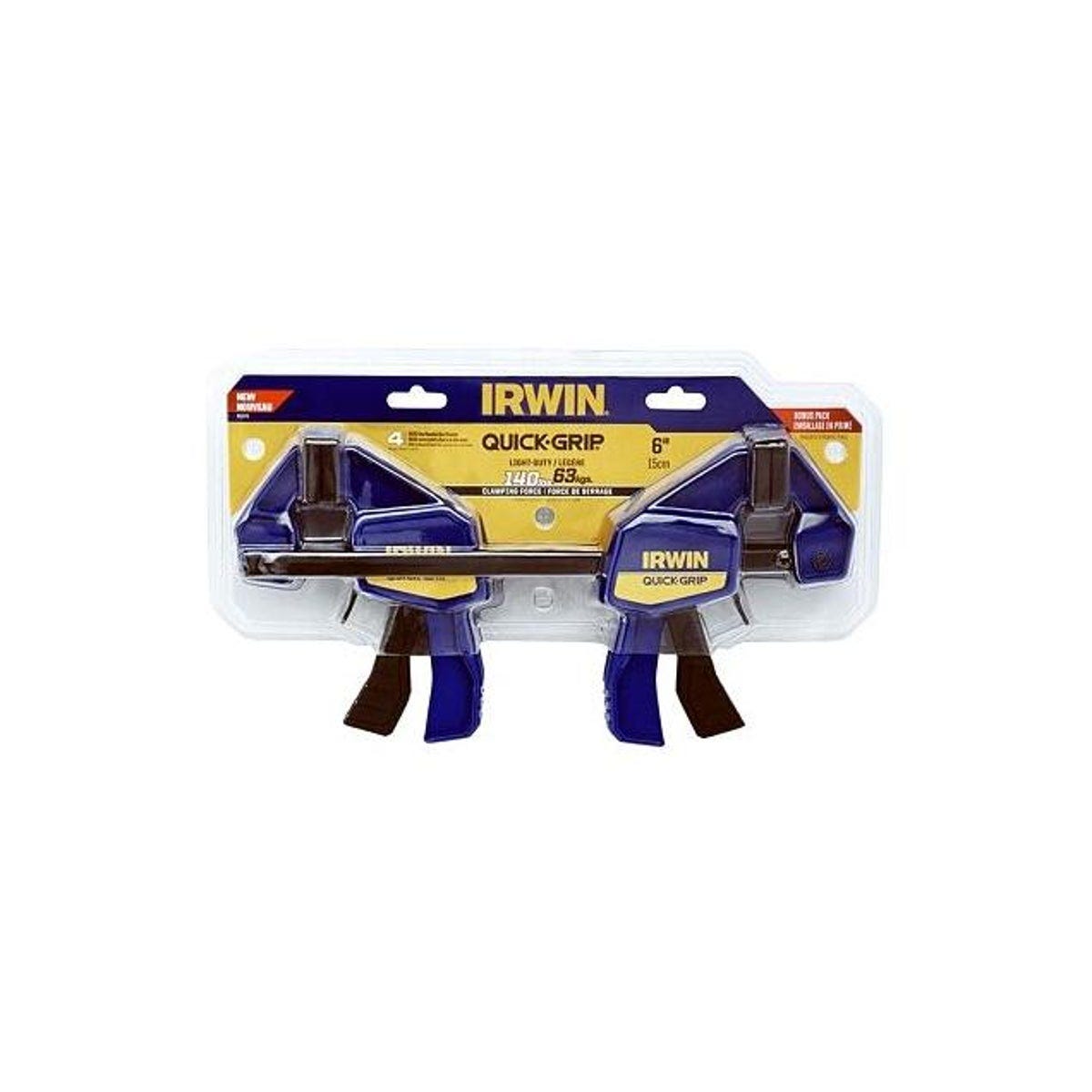 Irwin Quick-Grip 6 In. One-Handed Mini Bar Clamps (4-Pack) - photo 2