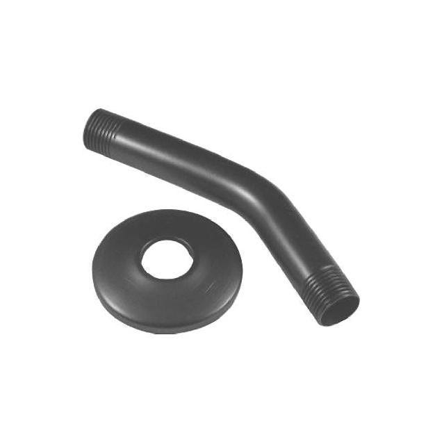 Danco 6 In. x 1/2 In. Iron Pipe Oil-Rubbed Bronze Shower Arm & Flange Assembly Danco 6 In. x 1/2 In. Iron Pipe Oil-Rubbed Bronze Shower Arm & Flange Assembly