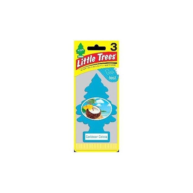 Little Trees Car Air Freshener, Caribbean Colada (3-Pack)