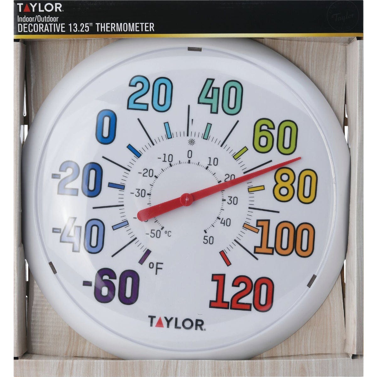 Taylor 13-1/2" Farenheit And Celsius -60 To 120 F, -50 To 50 C Outdoor Wall Thermometer - photo 2 Taylor 13-1/2" Farenheit And Celsius -60 To 120 F, -50 To 50 C Outdoor Wall Thermometer - photo 2