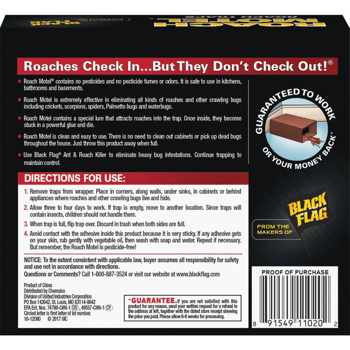 Black Flag Roach Motel Roach Bait & Glue Trap (2-Pack) - photo 3
