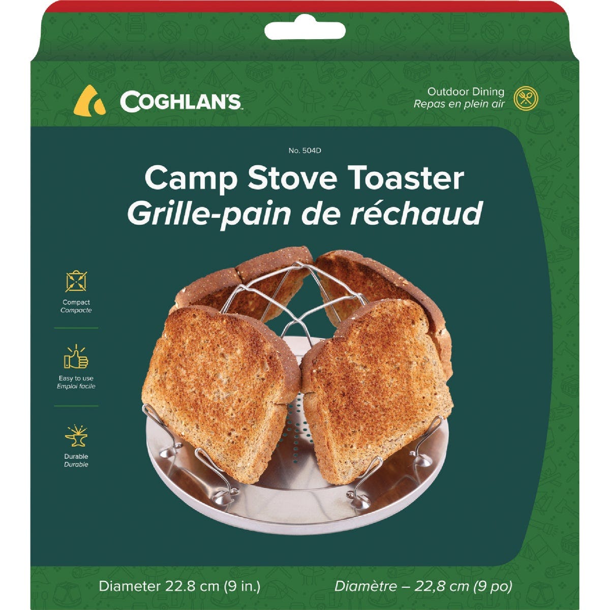 Coghlans 4-Slice Steel Camp Stove Toaster Coghlans 4-Slice Steel Camp Stove Toaster