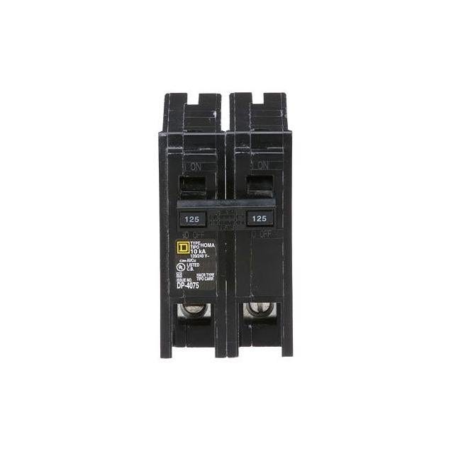 Square D Homeline 125A Double-Pole Circuit Breaker Square D Homeline 125A Double-Pole Circuit Breaker