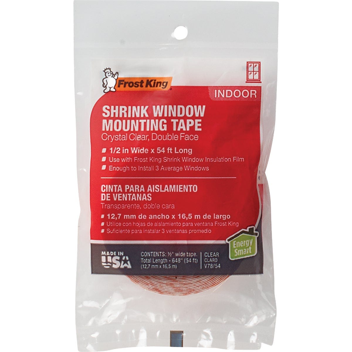 Frost King 1/2 In. x 54 Ft. Indoor Window Film Tape Frost King 1/2 In. x 54 Ft. Indoor Window Film Tape