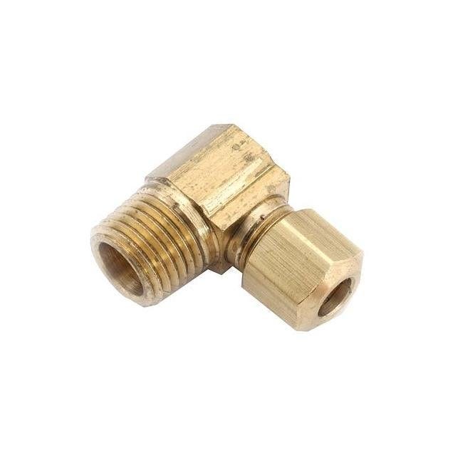 Anderson Metals 5/8 x 1/2 In. MPT Lead-Free Brass Compression Elbow Anderson Metals 5/8 x 1/2 In. MPT Lead-Free Brass Compression Elbow