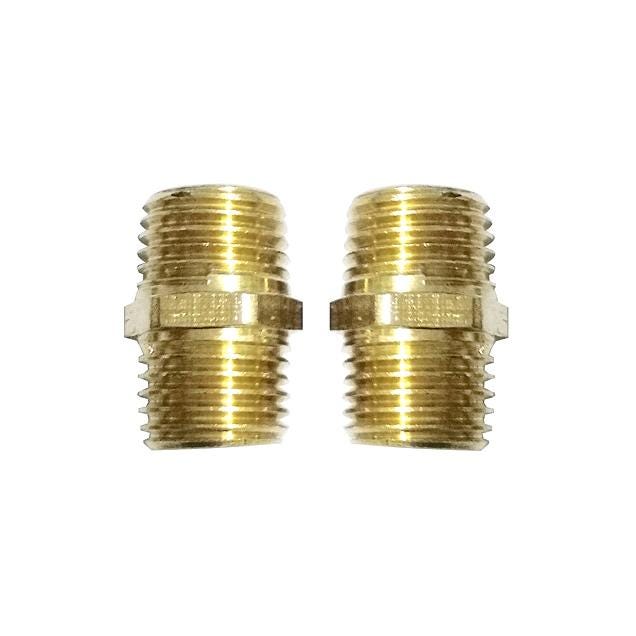 Master Mechanic 1/4 In. MNPT Compressor Hex Coupling (2-Pack)