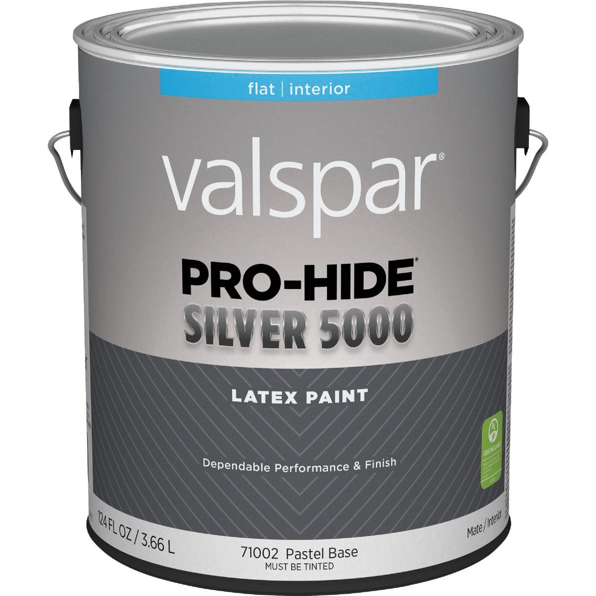 Valspar Pro-Hide Silver 5000 Latex Flat Interior Wall Paint, Pastel Base, 1 Gal.