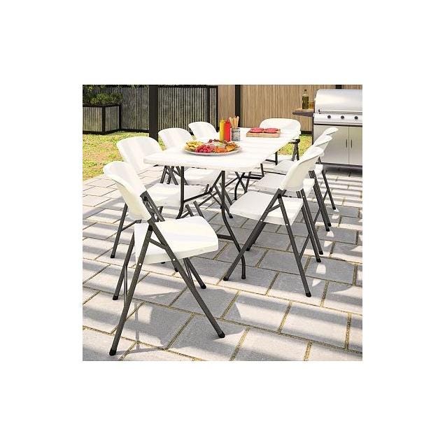 COSCO XL Commercial White Resin Black Steel Frame Folding Chair - photo 3 COSCO XL Commercial White Resin Black Steel Frame Folding Chair - photo 3