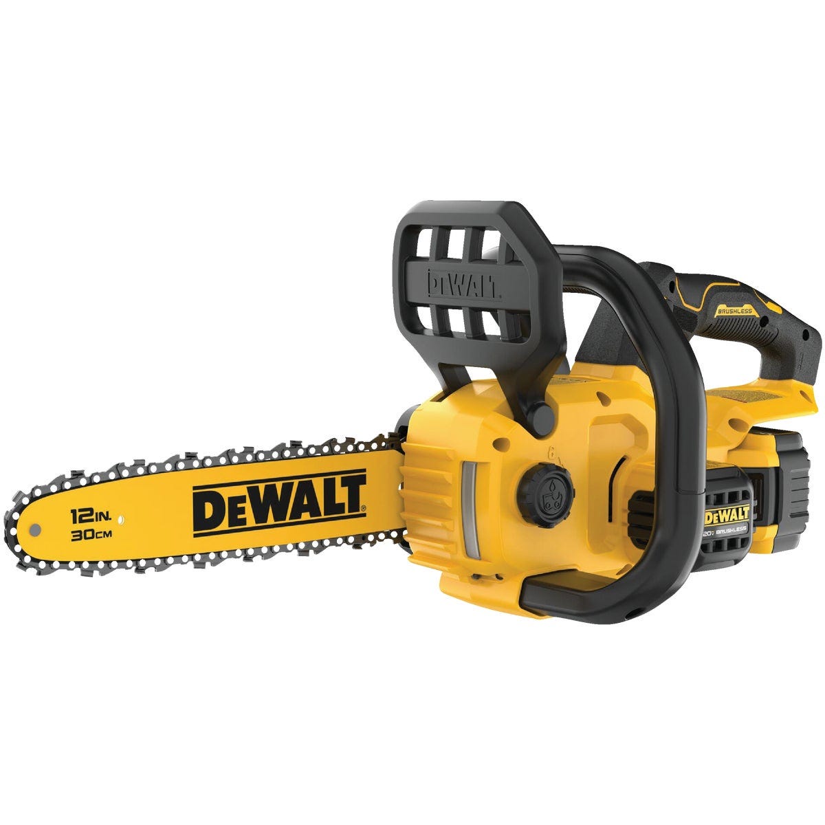 DEWALT 20V MAX Brushless 12 In. Compact Cordless Chainsaw Kit with 5.0 Ah Battery & Charger
