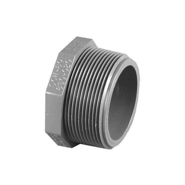 Charlotte Pipe 2 In. Schedule 80 PVC MPT Plug Charlotte Pipe 2 In. Schedule 80 PVC MPT Plug