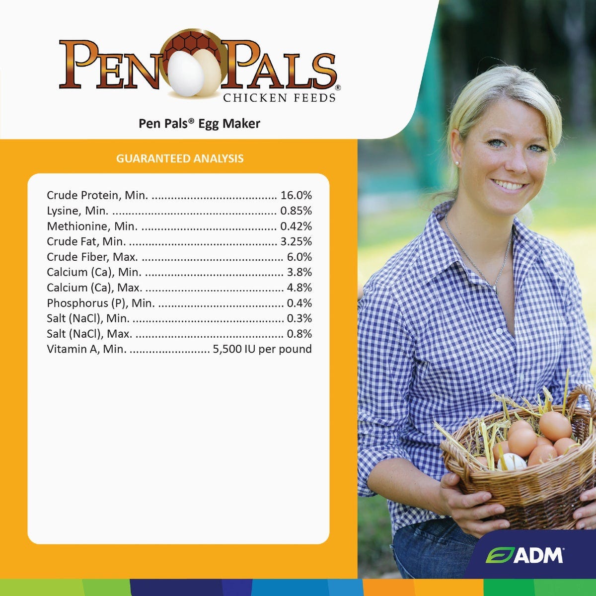 ADM Pen Pals 50 Lb. Egg Maker Chicken Feed Pellets - photo 4