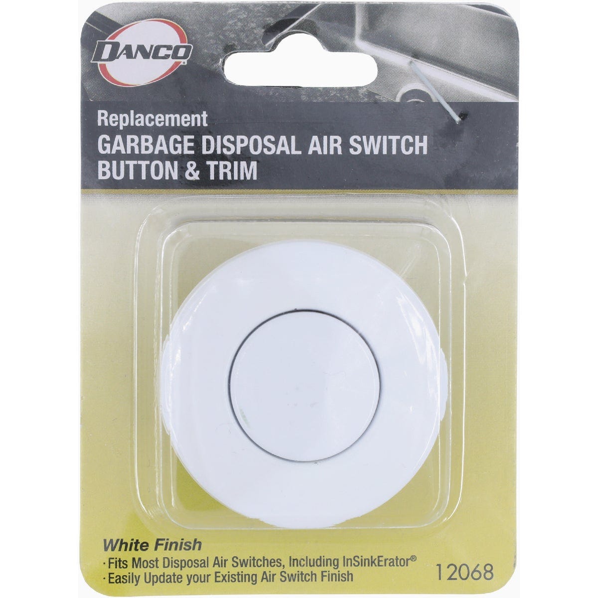 Danco Top Mount Air Switch for Garbage Disposals with White Button - photo 2