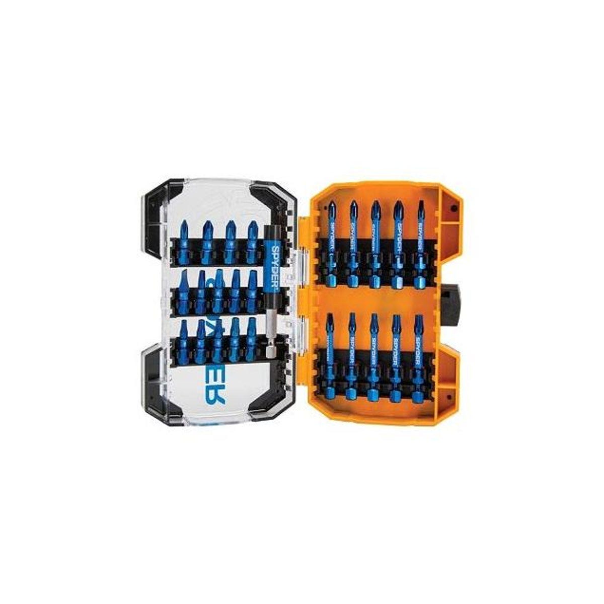 Spyder Mach-Blue Impact Driver Bit Set (25-Piece)