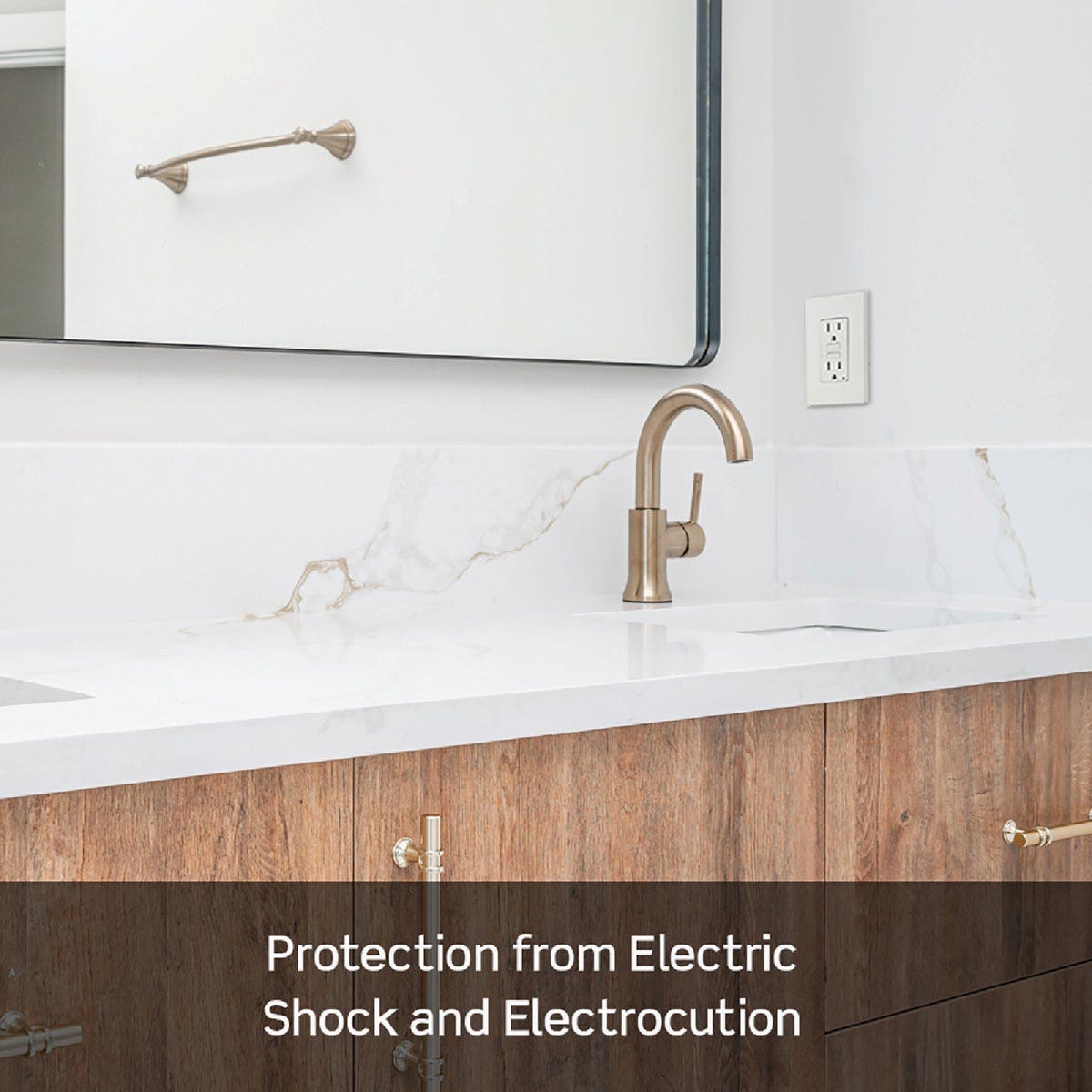 Leviton SmartlockPro Self-Test 15A White Residential Grade Tamper Resistant 5-15R Slim GFCI Duplex Outlet - photo 7