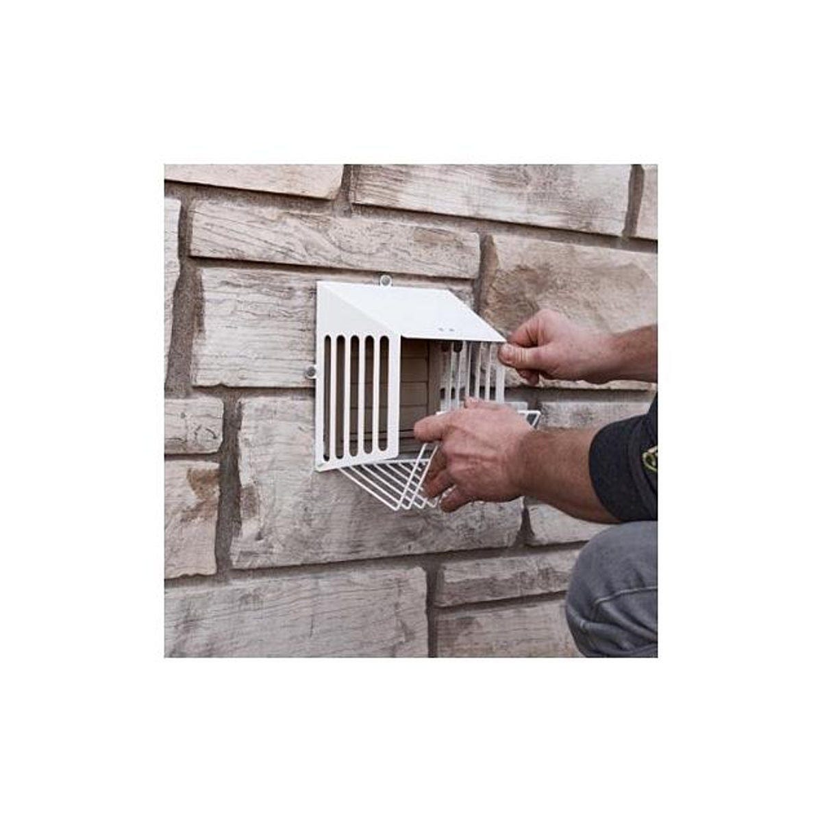 HY-C 6 In. White Zinc/Steel Exclusion Dryer VentGuard - photo 3 HY-C 6 In. White Zinc/Steel Exclusion Dryer VentGuard - photo 3