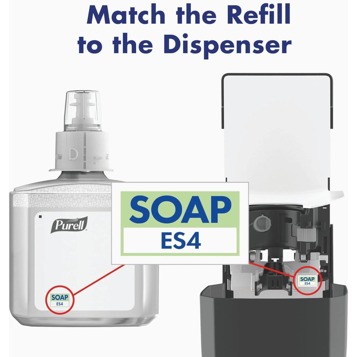Purell ES4 1200mL Healthy Soap Gentle & Free Foam Refill - photo 3